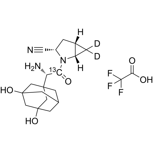 5-Hydroxysaxagliptin-13C,d2 trifluoroacetate 2012595-11-6